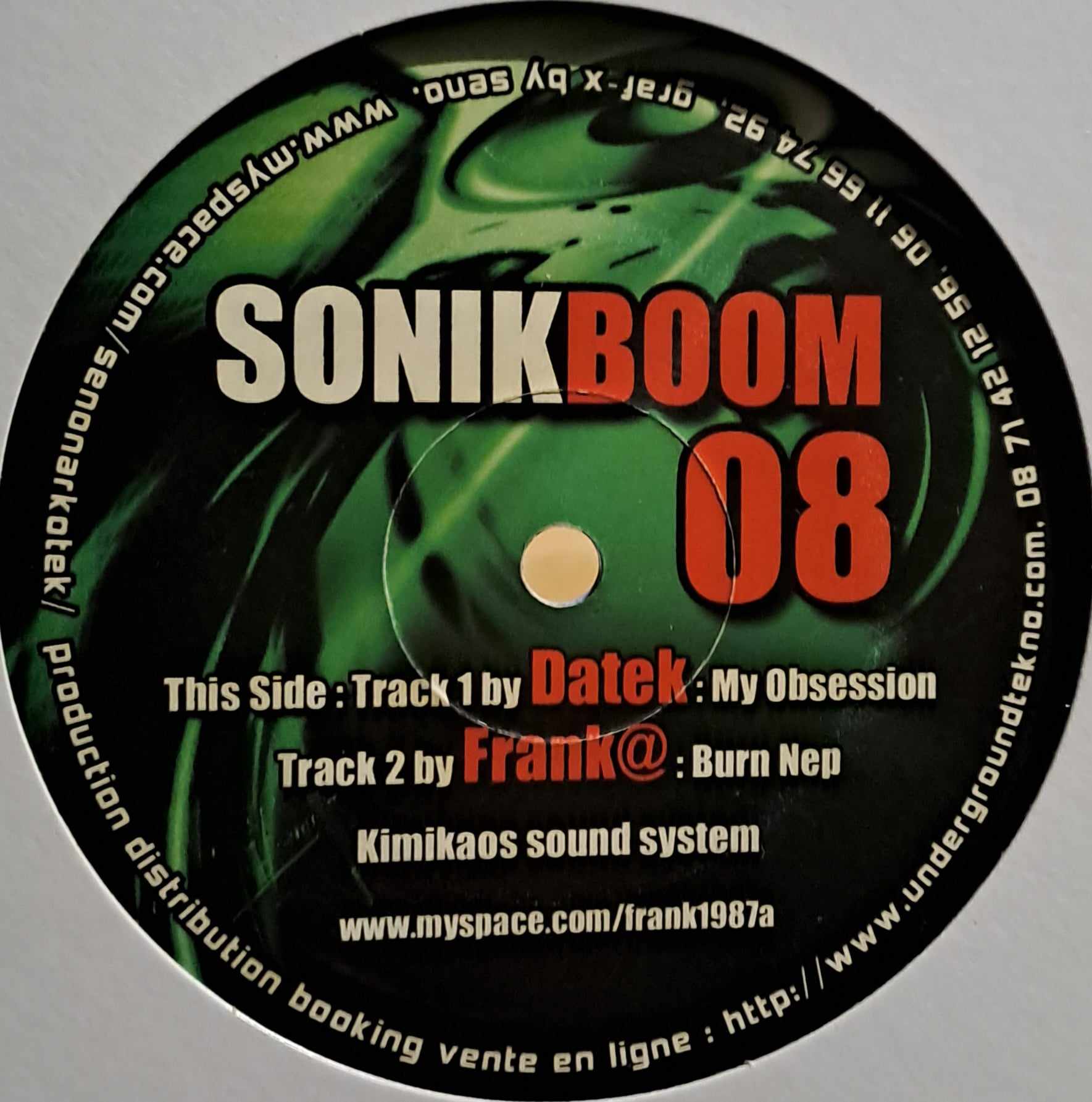 Sonik Boom 08 - vinyle freetekno